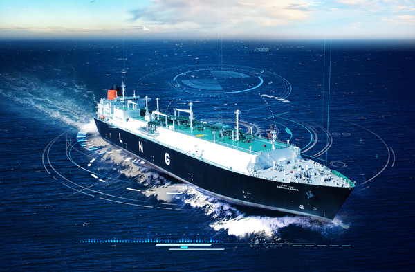 한국조선해양이 22일 한국무역협회와 공동으로 조선해양 분야 미래 스타트업을 발굴하는 오픈 이노베이션 협력제안 발표회를 공동으로 개최하고 스타트업 육성에 속도를 내고 있다. 사진은 한국조선해양 선박 디지털 기술 콘셉트