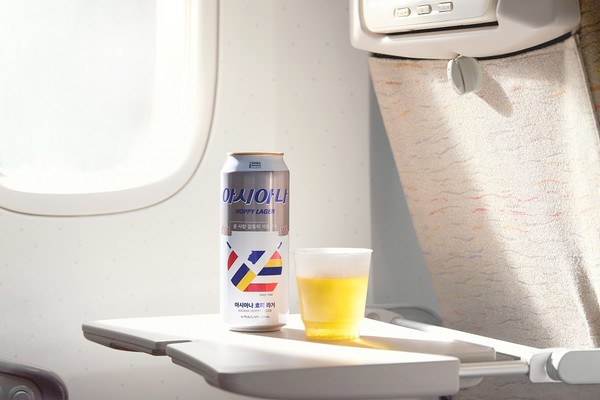 '아시아나 호피 라거' 기내서비스. 사진/아시아나항공