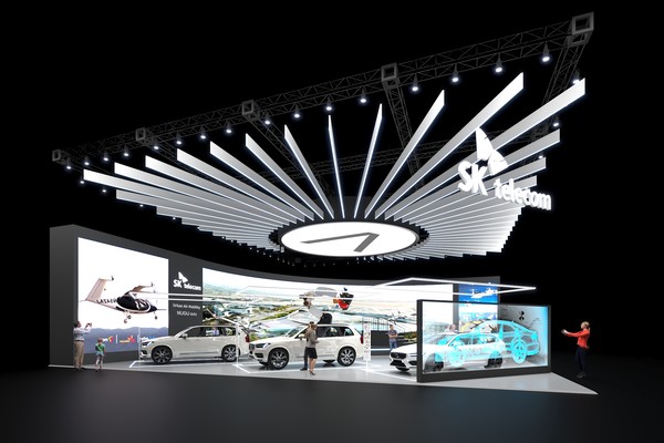 SKT 서울 모빌리티쇼 부스. 사진/SKT