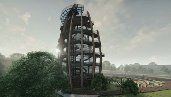 2023강원세계산림엑스포 솔방울전망대 모습. 사진/우리금융그룹