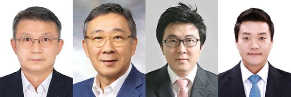 왼쪽부터 조태제·전우진·김정섭·박경신 신임 대표. 사진/HDC그룹