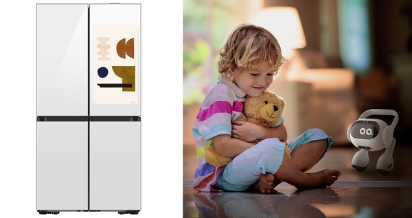 (왼쪽부터) 삼성전자 '비스포크 냉장고 패밀리허브 플러스', LG전자 '스마트홈 AI 에이전트'. 사진/각 사