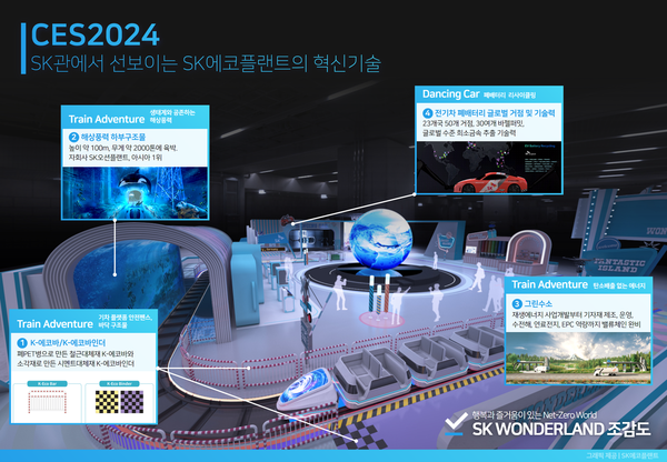 CES 2024 SK관에서 선보이는 SK에코플랜트의 혁신기술 및 솔루션