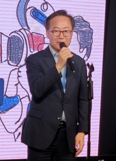 유성훈 금천구청장이 인사말을 하고 있다. /사진=심영범 기자