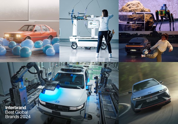 '2024 월드카 어워즈'에서 '세계 올해의 고성능차'로 선정된 아이오닉 5 N, 현대차의 헤리티지를 재조명한 특별 전시, 양궁 국가대표팀 후원 등 최근 현대자동차 브랜드 가치 상승에 기여한 활동들로 연출 이미지. 사진/현대자동차