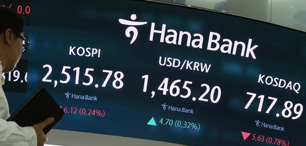 지난 10일 코스피는 전주 대비 73.86포인트(3.02%) 상승한 2515.78을 기록하며 3주 연속 상승에 성공했다. 사진/연합뉴스