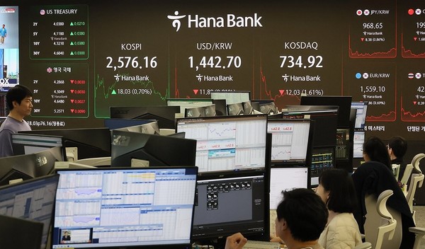 딜링룸의 모습. 사진/연합뉴스