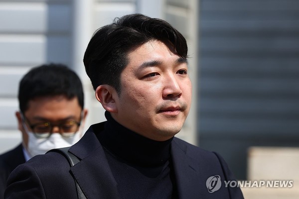 최형록 발란 대표가 기업회생신청 대표자 심문기일에 출석하고 있다. 사진/연합뉴스