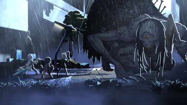 스마일게이트 슈퍼크리에이티브의 '카오스 제로 나이트메어'의 플레이 화면.