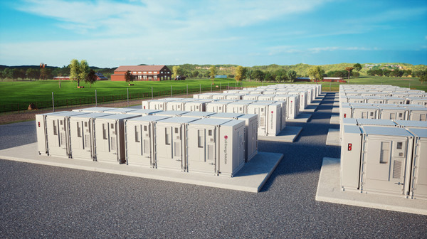 LG에너지솔루션의 전력망용 ESS 배터리 컨테이너. 사진/LG에너지솔루션