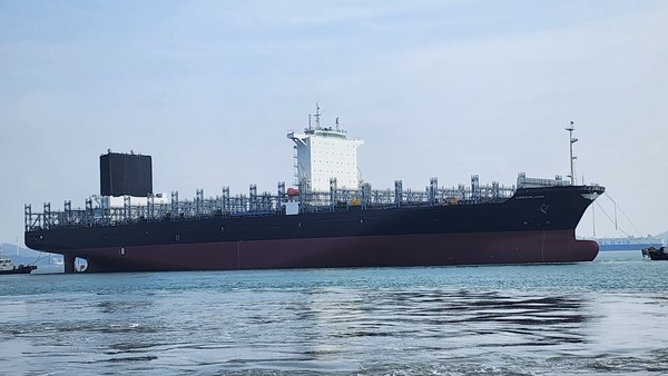 2024년 대한조선이 인도한 8000TEU급 컨테이너선