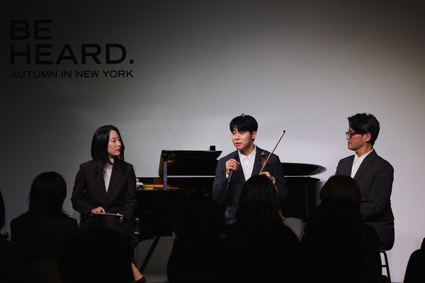 띠어리 아홉 번째 '비 허드(Be Heard)' 행사가 22일 한남동 사운즈S에서 열렸다. 사진/삼성물산 패션부문