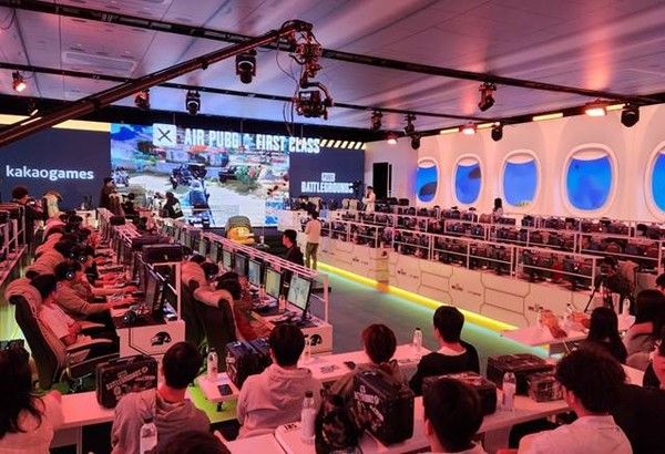 ‘배틀그라운드’의 부산 오프라인 행사 ‘AIR PUBG : First Class’ 현장